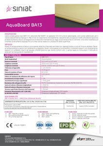 AquaBoard BA13 SINIAT - Bio Home Roma